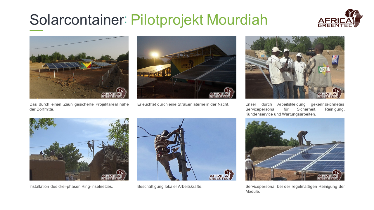 Pilotprojekt in Mourdiah, Mali 2015