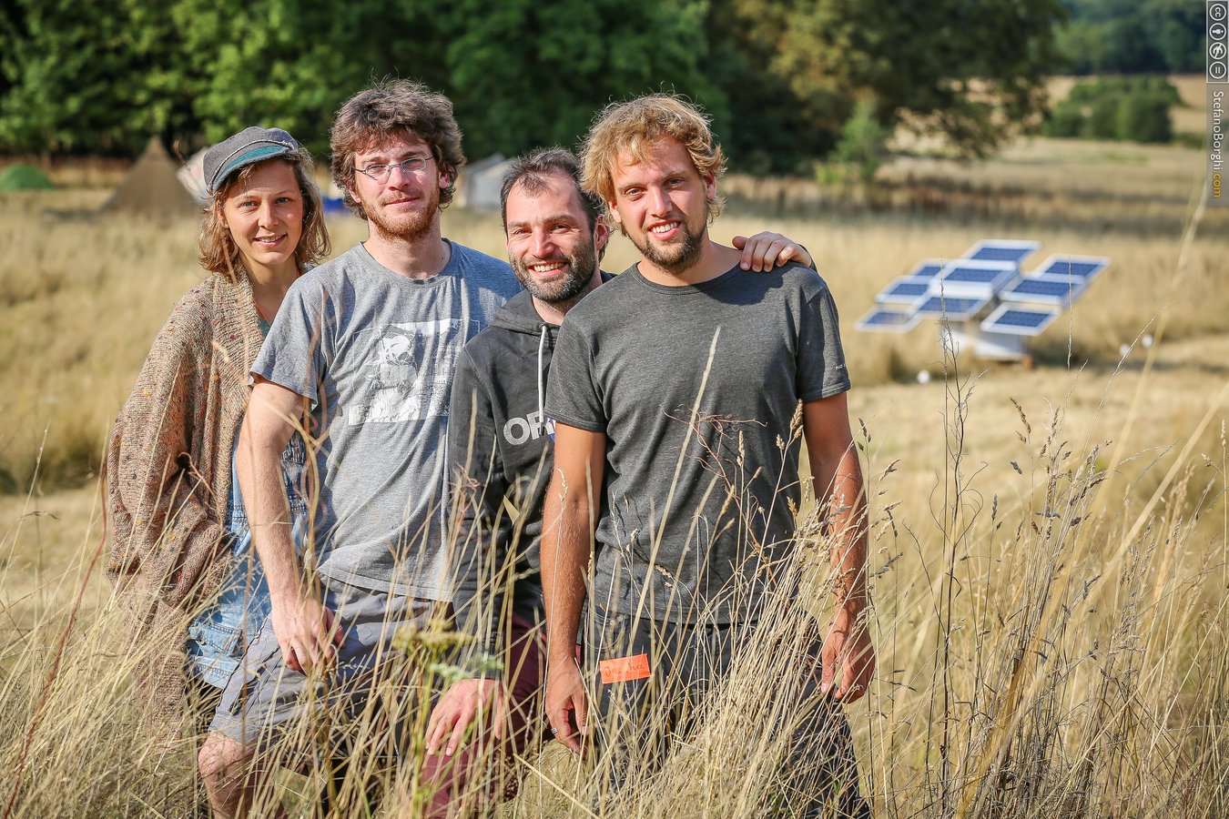 Team (4 von 5 Teammitgliedern, v.l. Leonie G., Vivien B., Laurin V., Joscha W.))